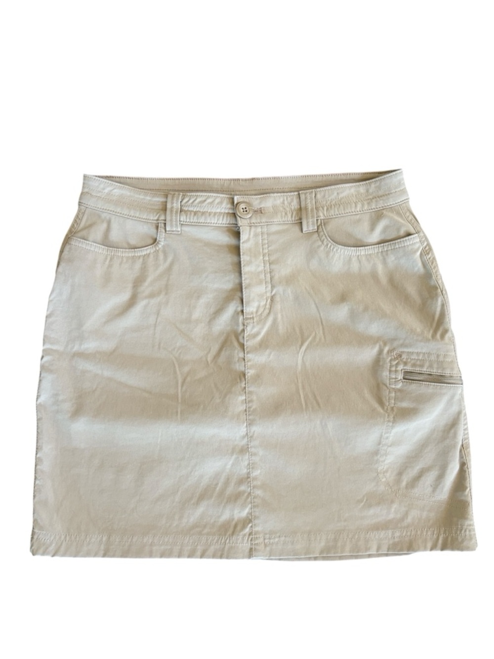 Eddie Bauer Tan Stretch Cargo Skort Size 4